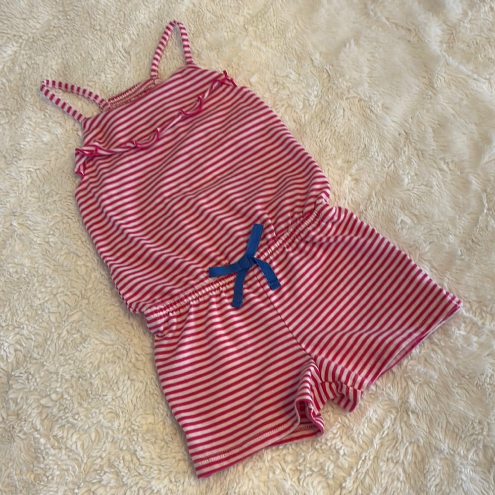 Cat & Jack Pink and White Romper